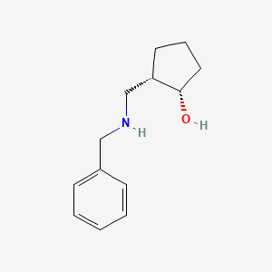 molecular formula C13H19NO B15343097 (1S,2S)-2-[(benzylamino)methyl]cyclopentan-1-ol 