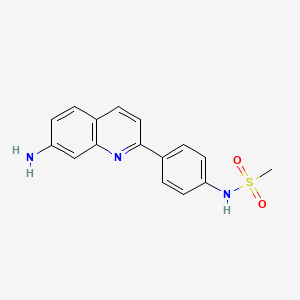 N-[4-(7-aminoquinolin-2-yl)phenyl]methanesulfonamide