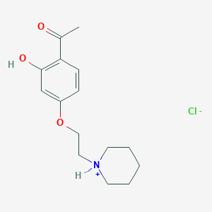 Acetophenone, 6'-hydroxy-4'-(2-(piperidino)ethoxy)-, hydrochloride