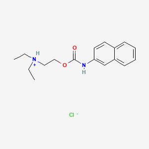 2-Naphthalenecarbamic acid, 2-diethylaminoethyl ester, monohydrochloride