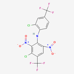 3-Chloro-N-(2-chloro-4-(trifluoromethyl)phenyl)-2,6-dinitro-4-(trifluoromethyl)aniline