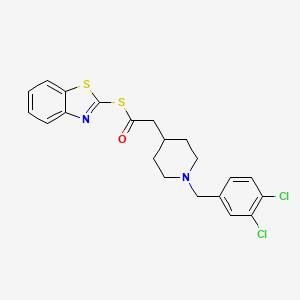 S-(1,3-benzothiazol-2-yl) 2-[1-[(3,4-dichlorophenyl)methyl]piperidin-4-yl]ethanethioate