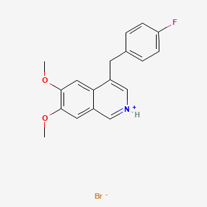 6,7-Dimethoxy-4-(p-fluorobenzyl)isoquinoline hydrobromide