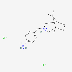 3-(p-Aminobenzyl)-1,8,8-trimethyl-3-azabicyclo(3.2.1)octane dihydrochloride