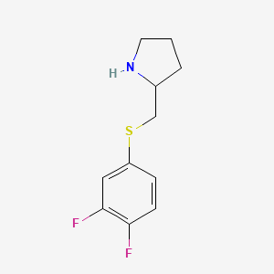 2-[(3,4-Difluorophenyl)sulfanylmethyl]pyrrolidine