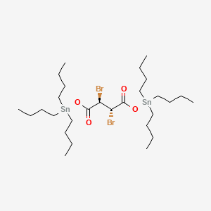 Butanedioic acid, 2,3-dibromo-, 1,4-bis(tributylstannyl) ester, (2R,3S)-rel-