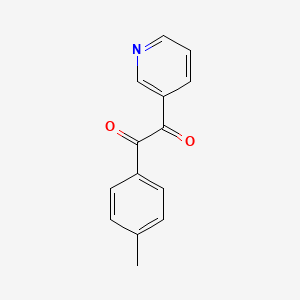 molecular formula C14H11NO2 B15343980 1-Pyridin-3-YL-2-P-tolyl-ethane-1,2-dione CAS No. 40061-31-2