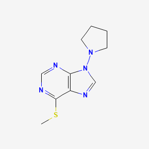 6-(Methylsulfanyl)-9-(pyrrolidin-1-yl)-9h-purine