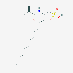 2-(2-Methylprop-2-enoylamino)tetradecane-1-sulfonic acid