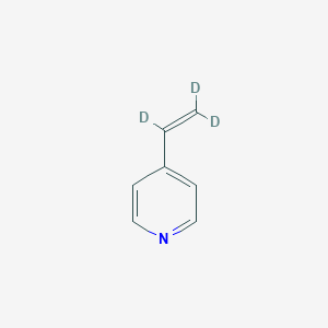 molecular formula C7H7N B15344050 4-(1,2,2-trideuterioethenyl)pyridine 