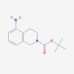 molecular formula C14H20N2O2 B153441 叔丁基-5-氨基-3,4-二氢异喹啉-2(1H)-羧酸酯 CAS No. 201150-73-4
