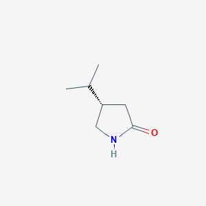 (4S)-4-(propan-2-yl)pyrrolidin-2-one