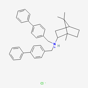 (+-)-endo-N,N'-Bis(p-phenylbenzyl)-2-bornanamine hydrochloride