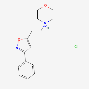 3-Phenyl-5-(2-morpholinoethyl)isoxazole hydrochloride