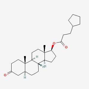 Stanolone cyclopentylpropionate