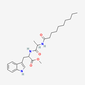 methyl 2-[2-(decanoylamino)propanoylamino]-3-(1H-indol-3-yl)propanoate