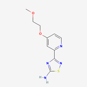 3-(4-(2-Methoxyethoxy)pyridin-2-yl)-1,2,4-thiadiazol-5-amine