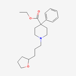 4-Phenyl-1-(3-(tetrahydro-2-furyl)propyl)isonipecotic acid ethyl ester