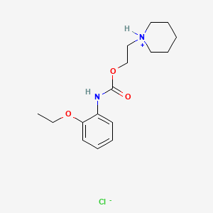 B15344749 2-piperidin-1-ium-1-ylethyl N-(2-ethoxyphenyl)carbamate;chloride CAS No. 55792-08-0