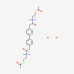 4,4'-Biphenylenebis(2-oxoethylenebis(2-acetylthioethyl)dimethylammonium) dibromide