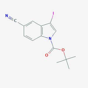 B153453 tert-butyl 5-cyano-3-iodo-1H-indole-1-carboxylate CAS No. 864685-26-7