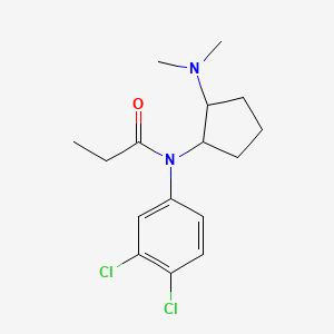 N-(3,4-dichlorophenyl)-N-[2-(dimethylamino)cyclopentyl]propanamide