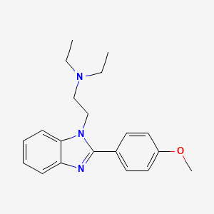 N,N-diethyl-2-[2-(4-methoxyphenyl)benzimidazol-1-yl]ethanamine