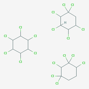 molecular formula C18H18Cl18 B15345375 Cyclohexane, hexachloro- 