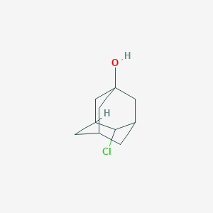 molecular formula C10H15ClO B15345377 Adamantan-1-ol, 4-chloro- 