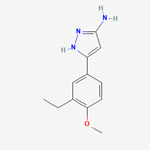 5-(3-ethyl-4-methoxyphenyl)-1H-pyrazol-3-amine