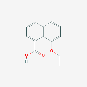 molecular formula C13H12O3 B15345542 8-Ethoxynaphthalene-1-carboxylic acid CAS No. 54245-15-7