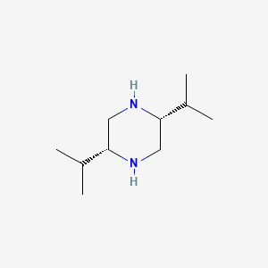 molecular formula C10H22N2 B15345553 (2R,5R)-2,5-Diisopropylpiperazine 