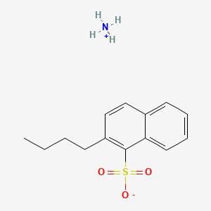 molecular formula C14H19NO3S B15345591 Ammonium butylnaphthalenesulphonate CAS No. 27478-24-6