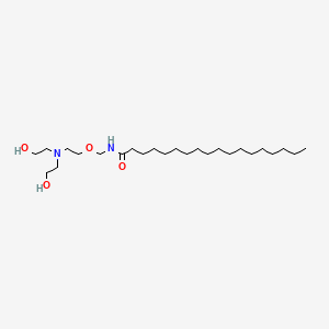 molecular formula C25H52N2O4 B15345677 Octadecanamide, N-[[2-[bis(2-hydroxyethyl)amino]ethoxy]methyl]- CAS No. 61702-64-5