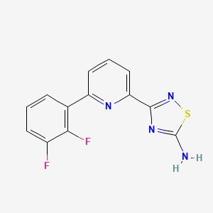 3-(6-(2,3-Difluorophenyl)pyridin-2-yl)-1,2,4-thiadiazol-5-amine