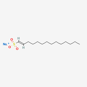 molecular formula C14H27NaO3S B15345751 Tetradecenesulfonic acid sodium salt 