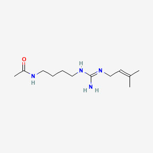 Acetamide, N-(4-(1-(3-methyl-2-butenyl)guanidino)butyl)-