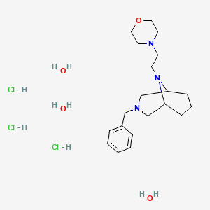 4-[2-(3-benzyl-3,9-diazabicyclo[3.3.1]nonan-9-yl)ethyl]morpholine;trihydrate;trihydrochloride