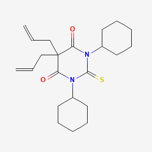 Barbituric acid, 5,5-diallyl-1,3-dicyclohexyl-2-thio-