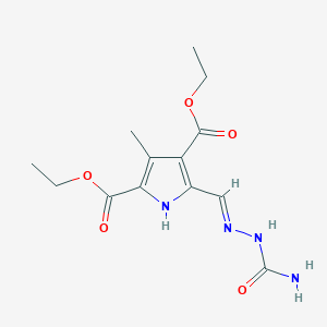 diethyl 5-[(E)-(carbamoylhydrazinylidene)methyl]-3-methyl-1H-pyrrole-2,4-dicarboxylate