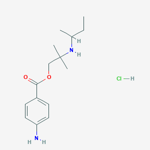 [1-(4-Aminobenzoyl)oxy-2-methylpropan-2-yl]-butan-2-ylazanium chloride