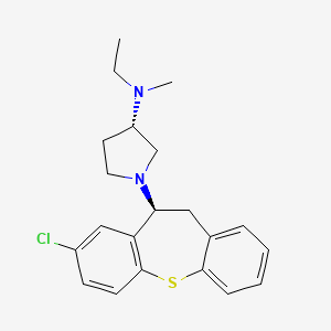 8-Chloro-(S)-10-((S)-3'-methylethylaminopyrrolidino)-10,11-dihydrodibenzo(b,f)thiepin