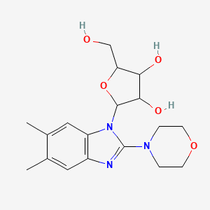 5,6-Dimethyl-2-(morpholin-4-yl)-1-pentofuranosyl-1h-benzimidazole