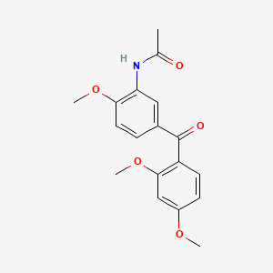 Acetamide, N-(5-(2,4-dimethoxybenzoyl)-2-methoxyphenyl)-