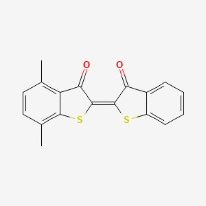 Benzo[b]thiophen-3(2H)-one, 4,7-dimethyl-2-(3-oxobenzo[b]thien-2(3H)-ylidene)-