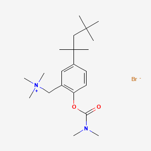 Ammonium, (2-hydroxy-5-(1,1,3,3-tetramethylbutyl)benzyl)trimethyl-, bromide, dimethylcarbamate (ester)