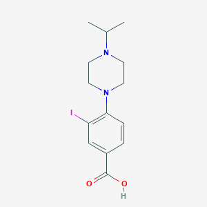 3-Iodo-4-(4-isopropylpiperazin-1-yl)benzoic acid