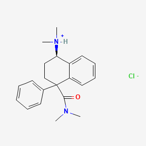 1-Naphthamide, 1,2,3,4-tetrahydro-4-(dimethylamino)-N,N-dimethyl-1-phenyl-, hydrochloride, (E)-