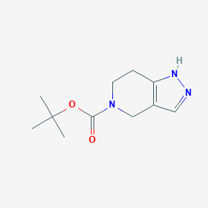 molecular formula C11H17N3O2 B153463 叔丁酸 6,7-二氢-1H-吡唑并[4,3-c]吡啶-5(4H)-羧酸酯 CAS No. 230301-11-8