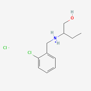 1-Butanol, 2-(((2-chlorophenyl)methyl)amino)-, hydrochloride, (R)-